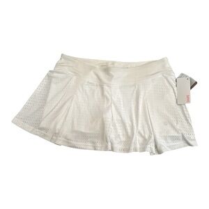 Shape Active White Athletic Skort with Built-in Shorts Size L & XL
